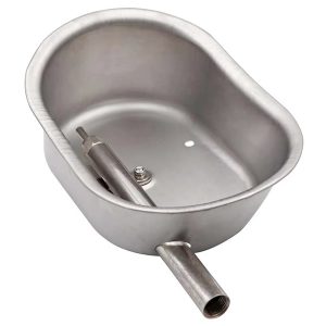 Bát uống nước cho heo bằng thép không gỉ hình oval