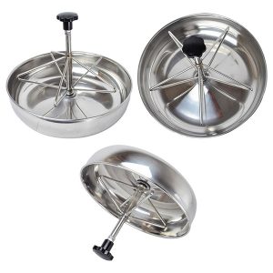 Chậu ăn bằng thép không gỉ cho heo con