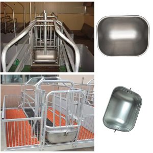 Khay cho heo nái ăn bằng thép không gỉ